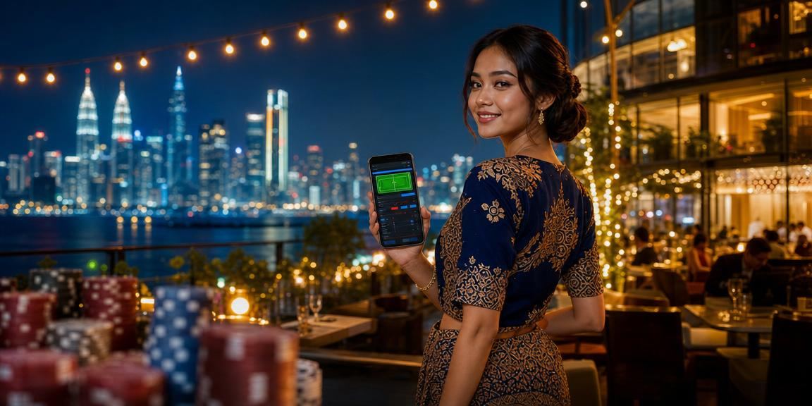 Pengguna di Kuala Lumpur mengakses kasino mudah alih 190 dengan perlindungan data penuh